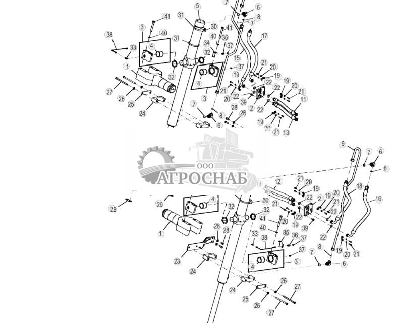 Цилиндр подъема и трубопровод - ST799051 313.jpg